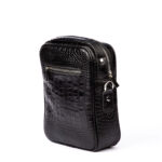 کیف دوشی و دستی مردانه چرم طبیعی دلناز چرم (طرح کروکو - رنگ مشکی) - تصویر 3